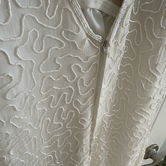 Vtg 80s Laurence Kazar Beaded Cocktail Dress - Picture 11 of 15